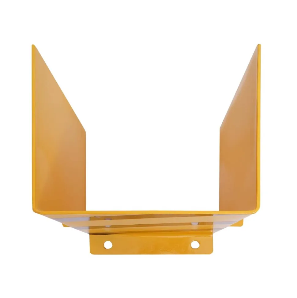 Rammschutz MCW-J50, Anfahrschutz Eckschutz, mit Bolzenanker Metall U-Form 40x30x25cm gelb-schwarz