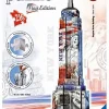 Ravensburger 12583 - Flag Edition Empire State Building - 3D Puzzle-Bauwerke, 216 Teile