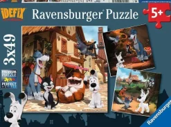 Ravensburger - Idefix und seine tierischen Freunde, 3 x 49 Teile