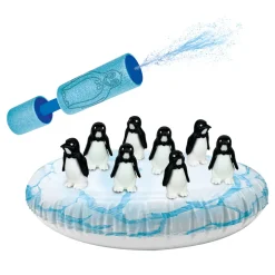 Ravensburger SOS der Eisberg wackelt Plitsch Platsch Pinguin Geschicklichkeitsspiel mit 8 Pinguinen und Wasserspritze