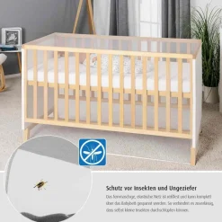 reer BiteSafe Insektenschutz für Kinder- und Reisebett, weiß