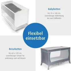 reer BiteSafe Insektenschutz für Kinder- und Reisebett, weiß