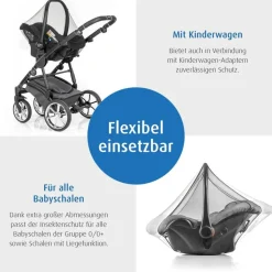reer BiteSafe Insektenschutz für Babyschale schwarz