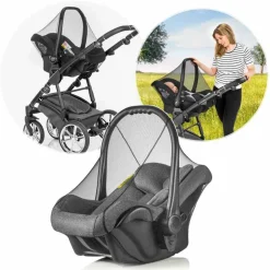 reer BiteSafe Insektenschutz für Babyschale schwarz