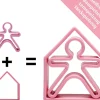 reer Spielbeißring 1x KID + 1x HOUSE, pink