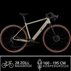 Remington G100 E Bike Gravelbike 28 Zoll Pedelec 360 Wh Elektrofahrrad 10 Gang Fahrrad Crossbike Bikepacking