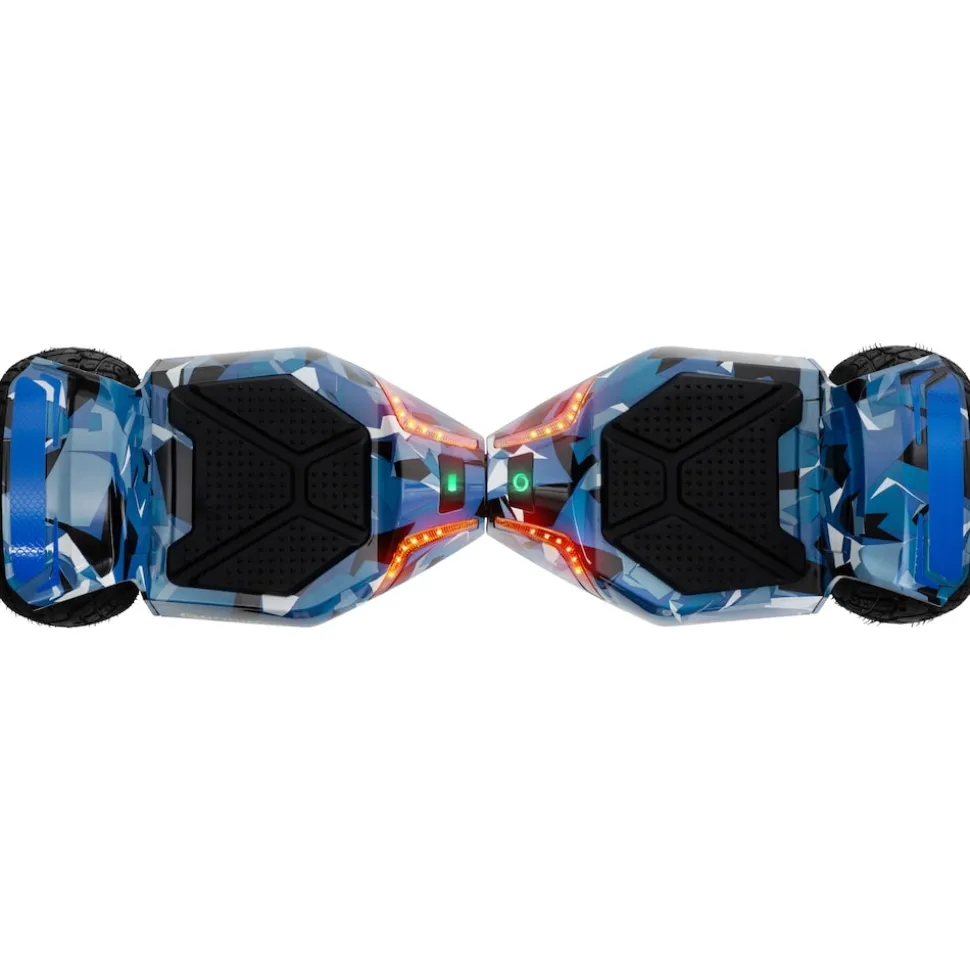 ROBWAY X2 Offroad-Hoverboard fürs Gelände, Erwachsene und Kinder, 8,5 Zoll, App, Bluetooth, 700 Watt (Navy Camo 2.0, Offroad)