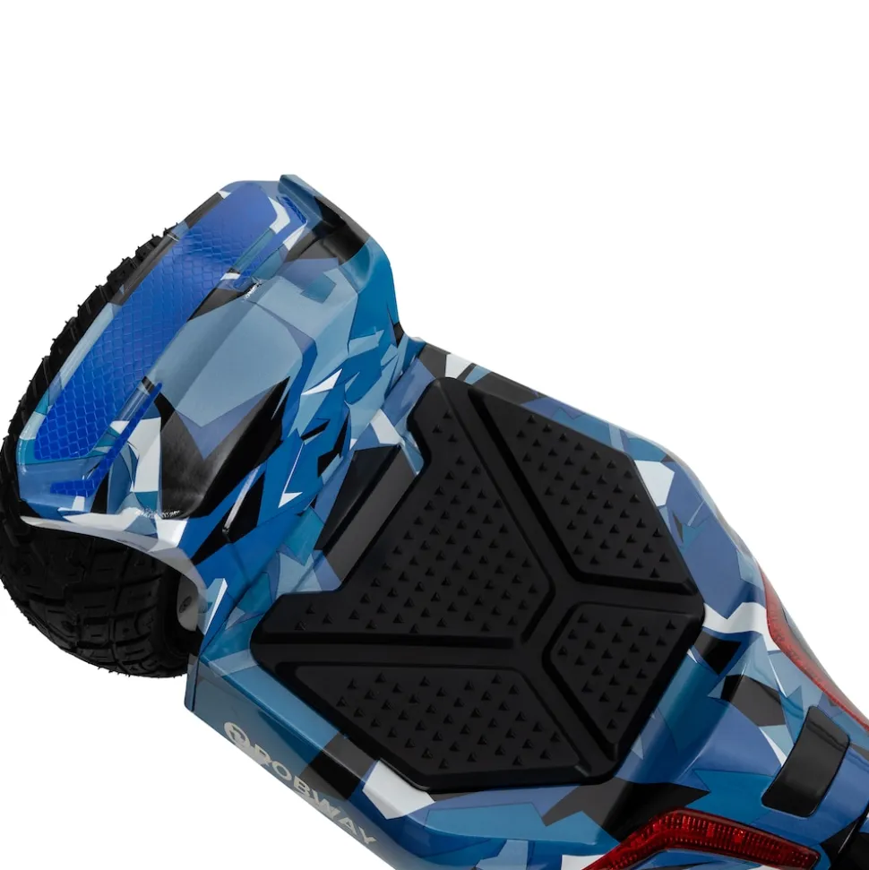 ROBWAY X2 Offroad-Hoverboard fürs Gelände, Erwachsene und Kinder, 8,5 Zoll, App, Bluetooth, 700 Watt (Navy Camo 2.0, Offroad)