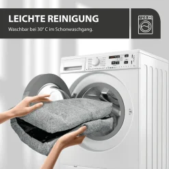 Rohrschneider Tierkissen Gr. 2 Polsterstoff Türkis + faltbarer Reisenapf
