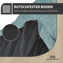 Rohrschneider Tierkissen Gr. 1 Polsterstoff Türkis + faltbarer Reisenapf