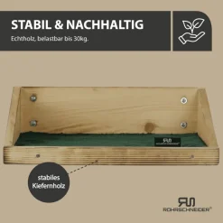 Rohrschneider Wandmulde geflammt+ Stoffeinlage Cord breit taupe