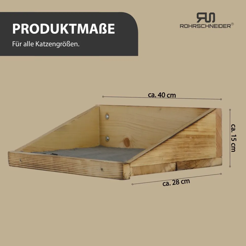 Rohrschneider Wandmulde geflammt+ Stoffeinlage Cord breit taupe