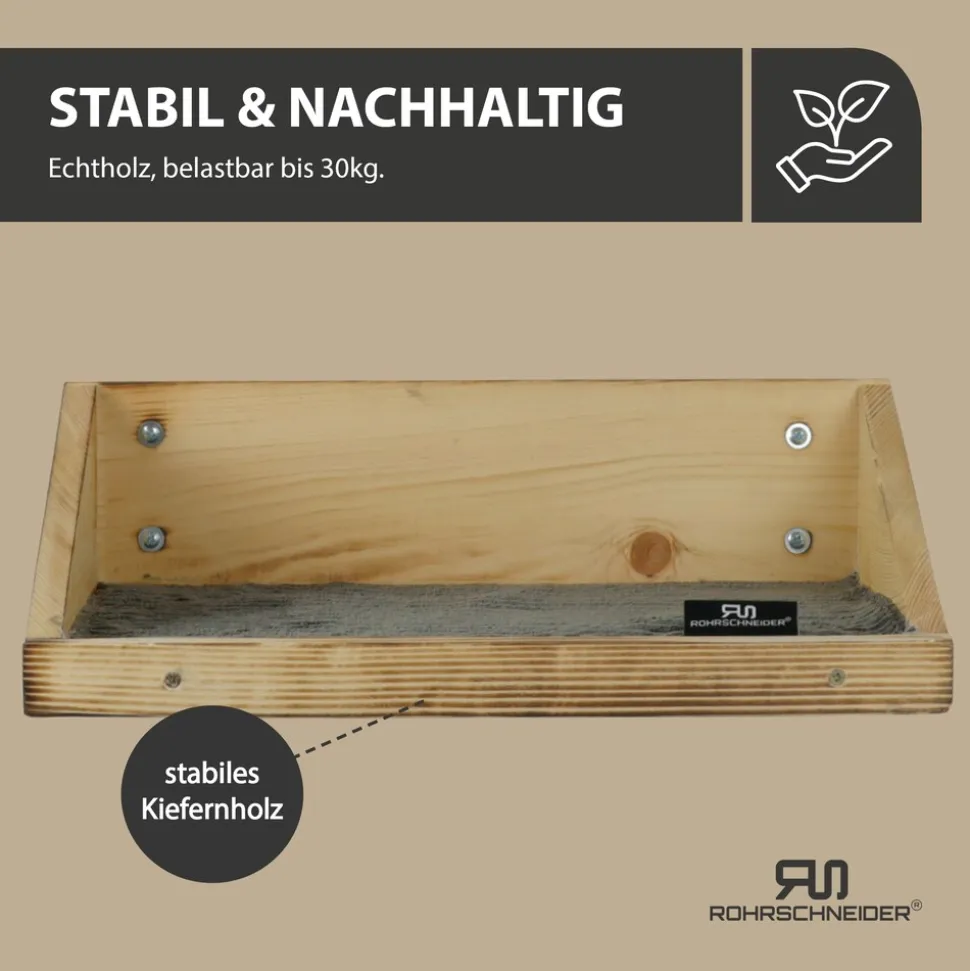 Rohrschneider Wandmulde geflammt+ Stoffeinlage Cord breit taupe