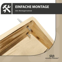 Rohrschneider Wandmulde geflammt+ Stoffeinlage Cord breit taupe