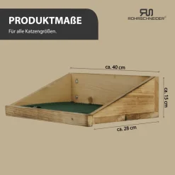 Rohrschneider Wandmulde geflammt+ Stoffeinlage Cord breit taupe
