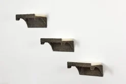 Rohrschneider Wandmulde Seegras schwarz 3er Set