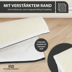 Rohrschneider XXL Kratzbaum FRIEDA – Kratztonne XXL | austauschbare Kratzmatten | stabil | extra breite Säule | Cord-Bezug waschbar | Kratzbaum für große, mittlere und kleine Katzen | Cord