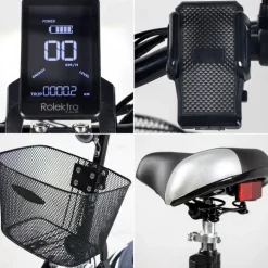 Rolektro, E-Joy Elektro-Scooter 20 Lithium, Schwarz, 36V-20AH Akku, 500 Watt
