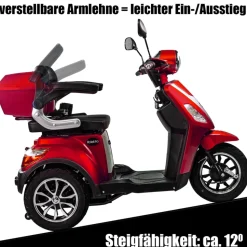 Rolektro E-Trike 25, V.3, Rot