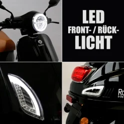 Rolektro, Retro 45 E-Roller, Lithium, V.2021, Schwarz, 60V-27,5Ah Akku, 2000 Watt