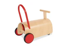Rutschauto 'Enzo', natur/rot