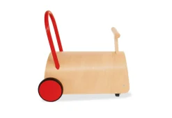 Rutschauto 'Enzo', natur/rot