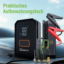 SachsenRAD Air Power Start Luftkompressor mit Auto-Starthilfe und Powerbank