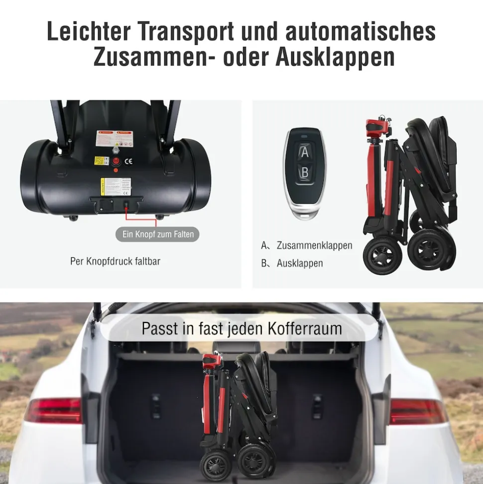 SachsenRAD BestAGE Seniorenmobil Komfort, elektrisch und falten per Fernbedienung