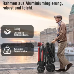 SachsenRAD BestAGE Seniorenmobil Kompakt mit Ein-Knopf-Falttechnik