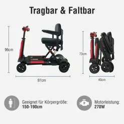SachsenRAD BestAGE Seniorenmobil Kompakt mit Ein-Knopf-Falttechnik