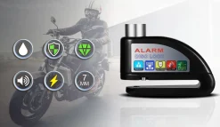SachsenRAD Bremsscheibenschloss Secure Disc, Diebstahlschutz mit lautem Alarm