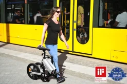 SachsenRAD E-Faltrad F12 Klapprad Ebike Elektrofahrrad Titansilber 16 Zoll