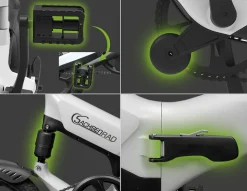 SachsenRAD E-Faltrad F12 Klapprad Ebike Elektrofahrrad Titansilber 16 Zoll