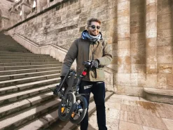 SachsenRAD E-Faltrad F12 Klapprad Ebike Elektrofahrrad Space Grau 16 Zoll
