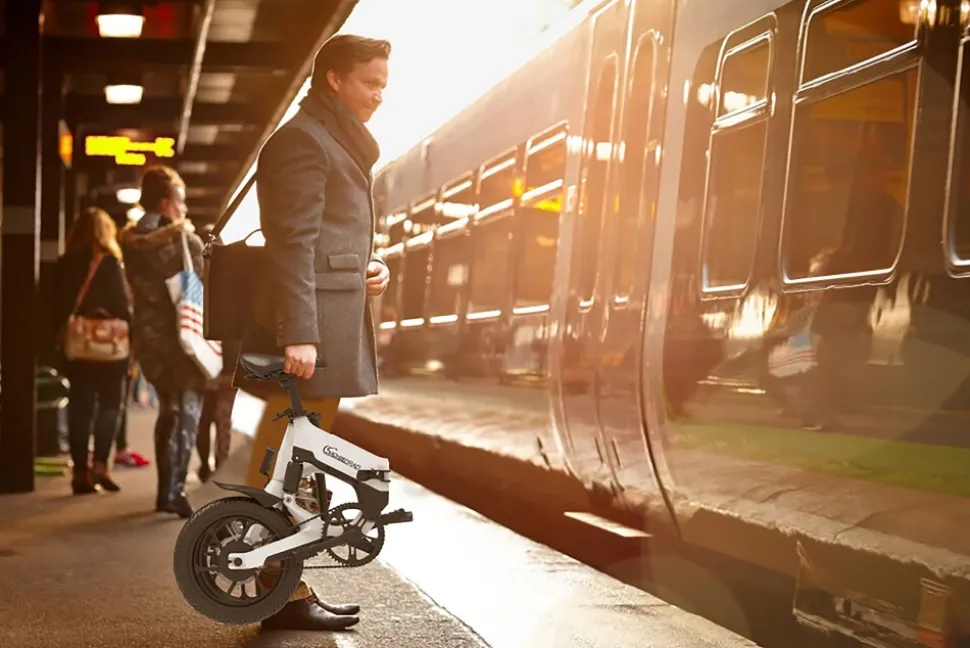 SachsenRAD E-Faltrad F12 Klapprad Ebike Elektrofahrrad Space Grau 16 Zoll