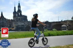 SachsenRAD E-Faltrad F12 Klapprad Ebike Elektrofahrrad Space Grau 16 Zoll