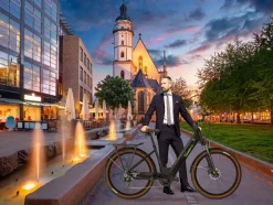 SachsenRAD E-SUV CityBike C5 Centro mit Diebstahlsicherung schwarz