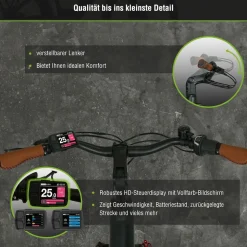 SachsenRAD E-SUV CityBike C5 Centro mit Diebstahlsicherung schwarz