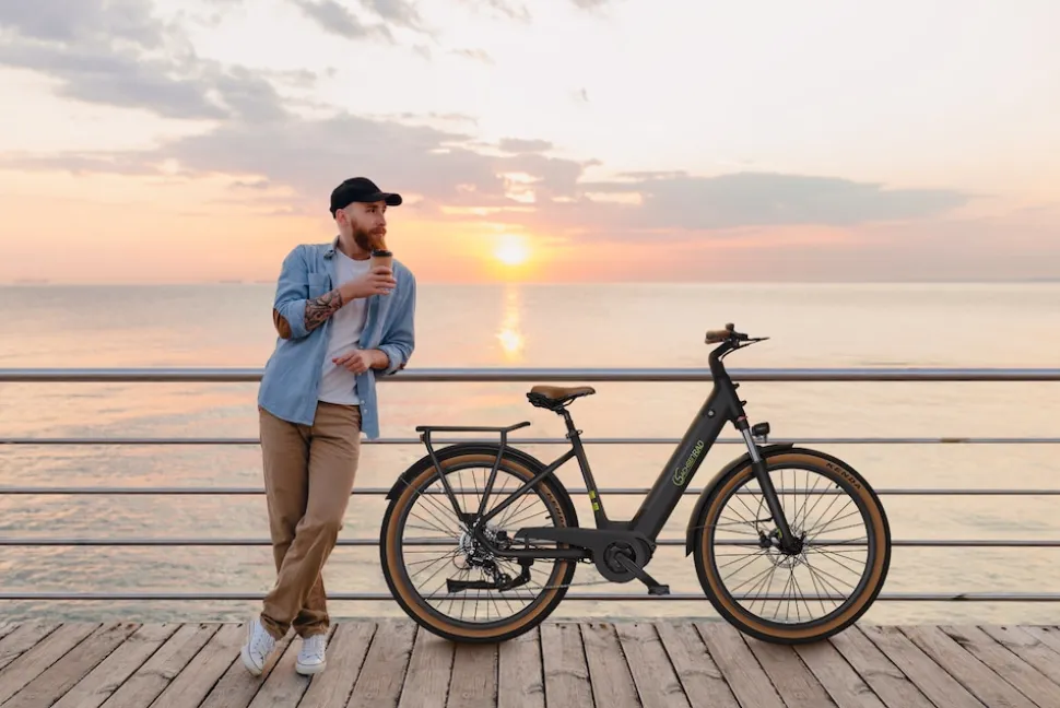 SachsenRAD E-SUV CityBike C5 Centro mit Diebstahlsicherung schwarz