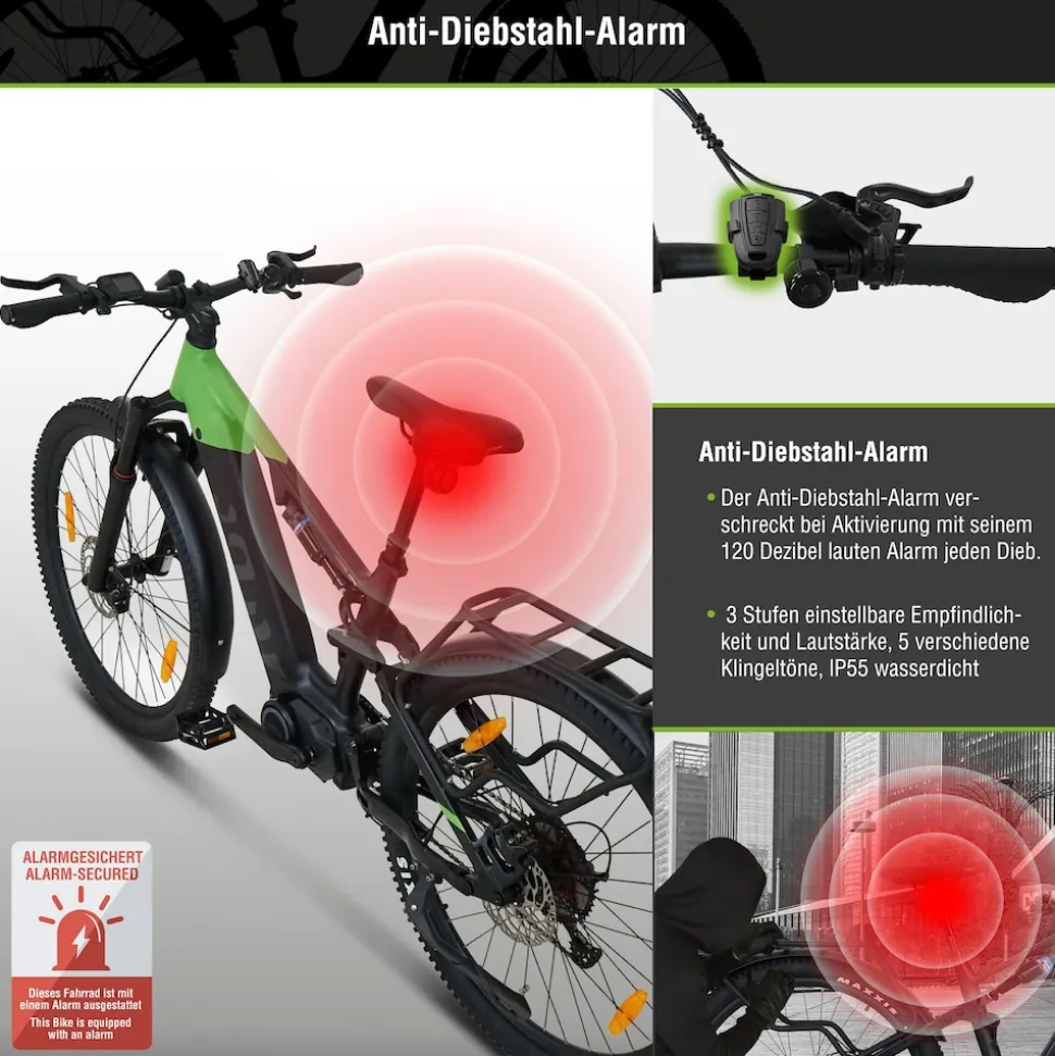 SachsenRAD E-SUV M5T Centro 29" für Berge, Gelände und Stadt, mit AppleFindMy