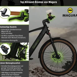 SachsenRAD E-SUV S8 Centro E-Bike für Stadt, Trekking, Gelände, hohe Reichweite