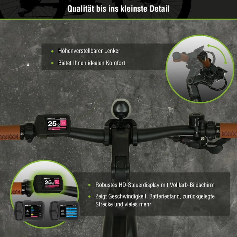 SachsenRAD E-SUV S8 Centro E-Bike für Stadt, Trekking, Gelände, hohe Reichweite