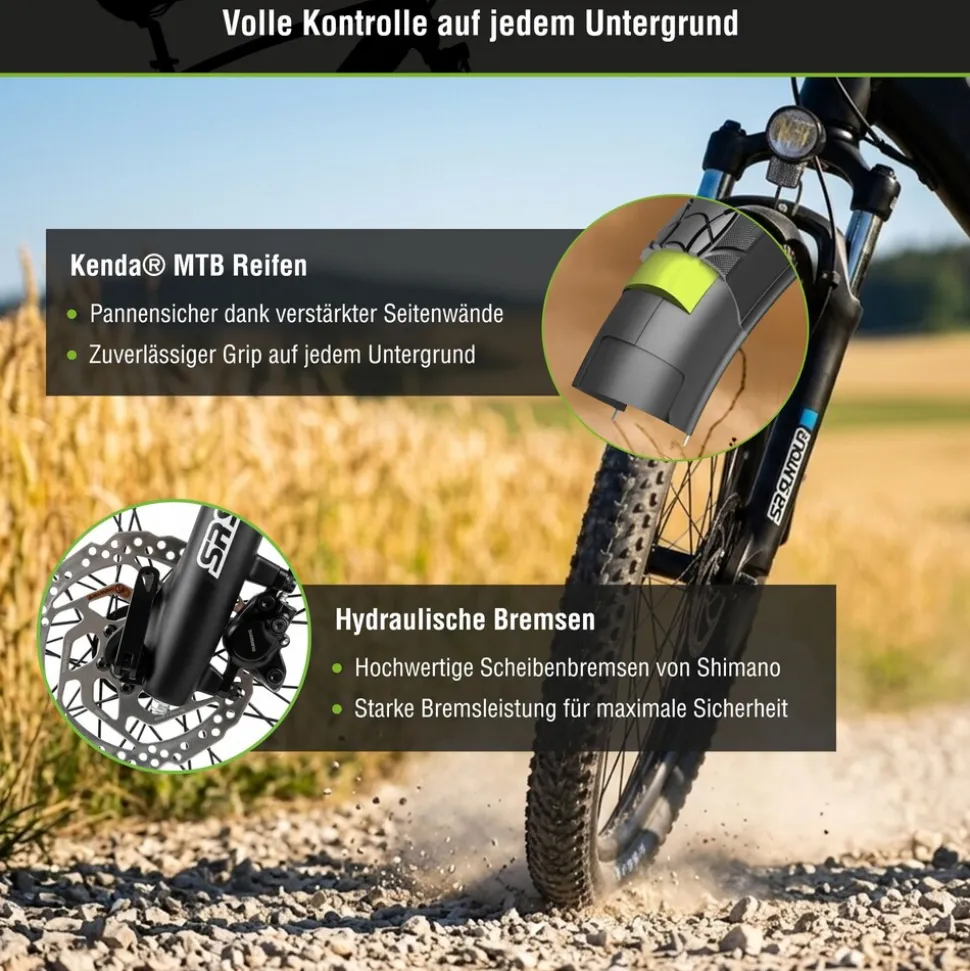 SachsenRAD E-Trekking Bike R8R Flex III für On- und Offroad schwarz