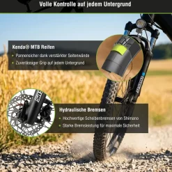 SachsenRAD E-Trekking MTB R8T Flex III für Touren, On- und Offroad schwarz