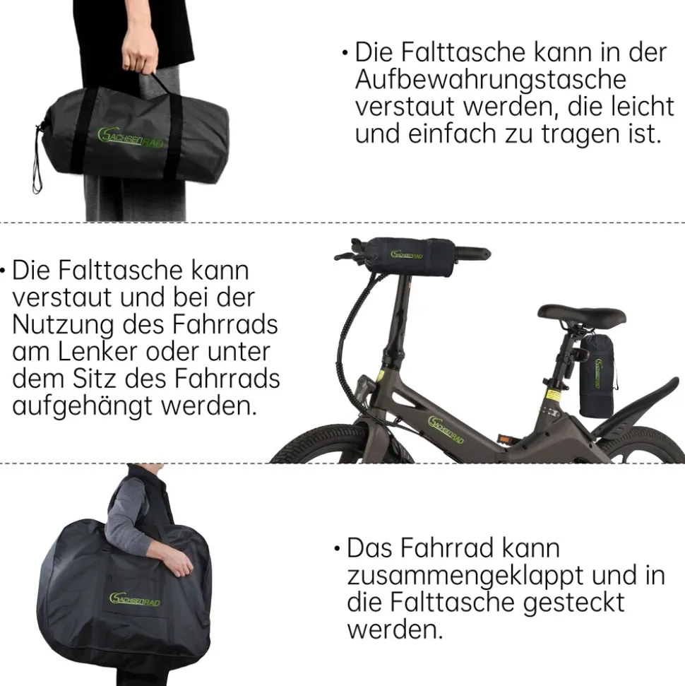 SachsenRAD Faltrad-Transporttasche für SachsenRAD F2 / F11 / F12