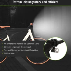 SachsenRAD Urban City E-Bike C3V Roma II in Mamorweiss mit Riemenantrieb