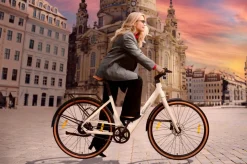 SachsenRAD Urban City E-Bike C3V Roma II in Mamorweiss mit Riemenantrieb