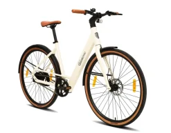 SachsenRAD Urban City E-Bike C3V Roma II in Mamorweiss mit Riemenantrieb