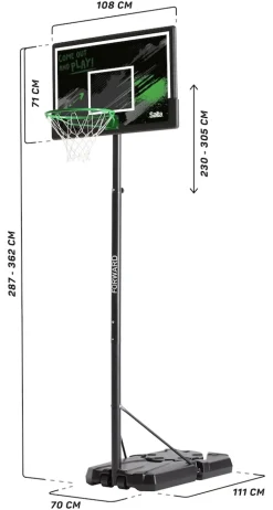 Salta Basketballständer Forward 110x(287-362)x175 cm