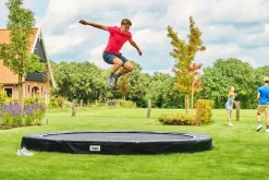 Salta Bodentrampolin Premium Ground Sports - rund - Ø251 cm - Schwarz